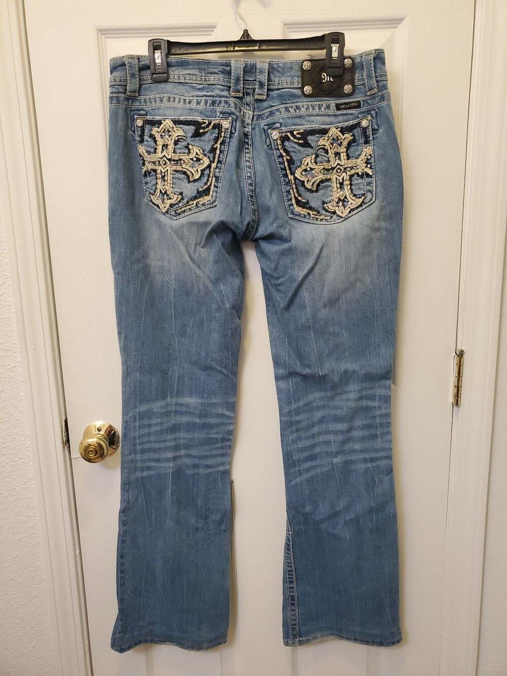 Miss Me JP5452B Embellished Bootcut Jeans Size 33 Y2K Glam - Picture 7 of 13